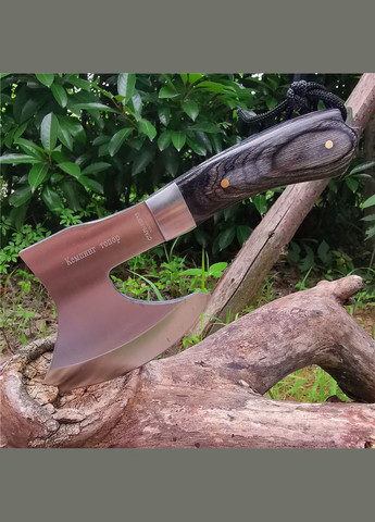 Топор Кемпинг, легкий туристический топор, цельнометаллический с деревянной ручкой, вес всего 355 г No Brand (358204647)