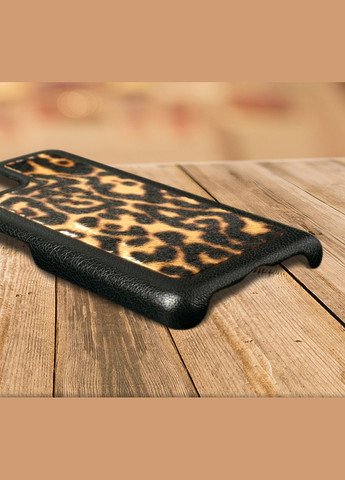 Кожаная накладка ExBacker для Apple iPhone 15 Леопард пони (76175) Stenk (291455092)