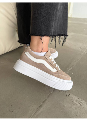 Кеды на платфоме из натуральной замши. Edan бежевые демисезоны (356764461)