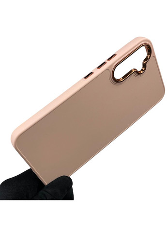 Чохол для Galaxy A34 5G (SM-A346E) із захистом на камеру з мікрофіброю на самсунг а34 5г пудровий Samsung (366020829)