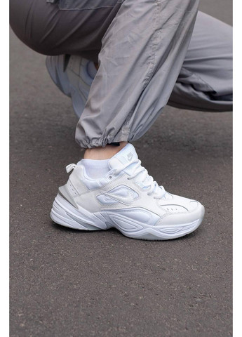 КРОСІВКИ ЖІНОЧІ NIKE M2K TEKNO WHITE BIG SWOOSH НАЙК М2К ТЕКНО No Brand білі демісезони (368885840)