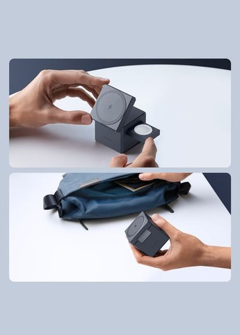 Бездротовий зарядний пристрій MagGo Wireless Charging Station 15W 3-in-1 Cube Black Anker (372616608)