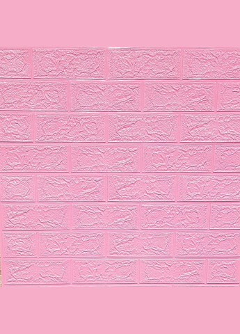 Самоклеющаяся декоративная 3D панель под розовый кирпич в рулоне 20 м 20000х700х3мм 3D Loft (298400593)