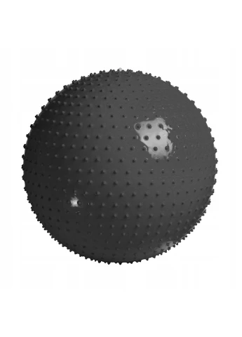 М'яч для фітнесу (фітбол) 65 см масажний Anti-Burst 4FJ0618 Black 4FIZJO (292849295)