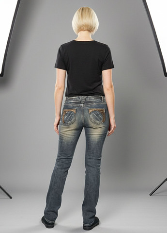 Женские винтажные джинсы AV-66 Синий 6th Avenue - (363261601)