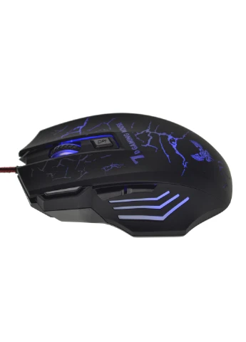 Игровая компьютерная мышь RIAS X7 проводная RGB с подсветкой Black (3_04399) No Brand (395875923)