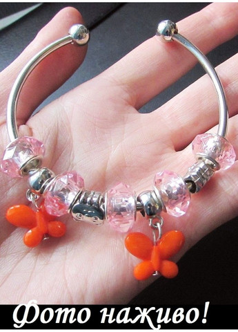 Браслет з шармами і підвісками метелики, 6874 No Brand (356775571)