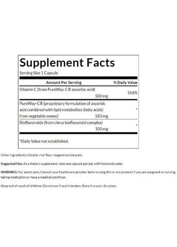 Vitamin C Complex with Bioflavonoids 60 Veg Caps Swanson (282970448)