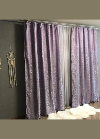 Однотонные мраморные шторы жаккард 2шт 2x150x270 см (Р1Е1011010-3) No Brand (308754519)