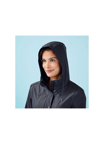 Темно-синее демисезонное Куртка-дождевик водоотталкивающая и ветрозащитная для женщины 370670 Crivit