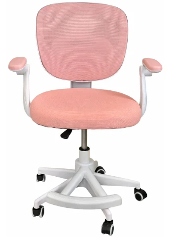Детское вращающееся кресло с подставкой для ног PERFECT KIDS PINK Розовый (PFH-092118) Perfect Home (387809039)