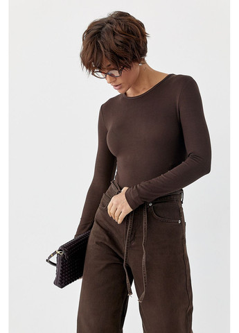 Трикотажное боди с длинными рукавами Lurex (369327153)