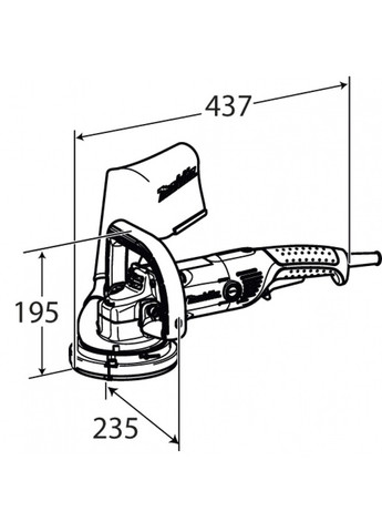 Шлифовальная машина PC5000C (1400Вт, 125мм) шлифмашина по бетону со встроенной системой удаления пыли (4608) Makita (295039758)