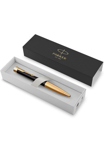 Шариковая ручка URBAN 17 Muted Black GT BP Трезубец на торце + Слава України 30035_T011y Parker (316623257)