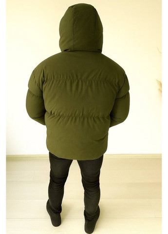 Оливковая (хаки) зимняя мужская зимняя куртка No Brand