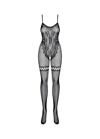 Бодистокинг Bodystocking F213, имитация кружевного боди и резинки для чулок Obsessive (297587004)