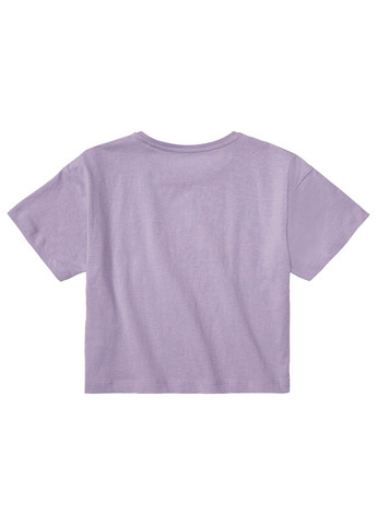 Фиолетовая демисезонная футболка укороченая для девочки 497109 Disney