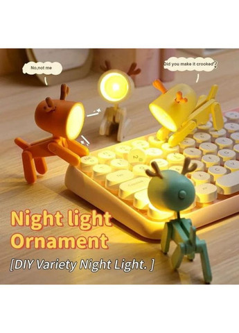 Нічник мінісвітодіодний Deer Orange No Brand (366304049)