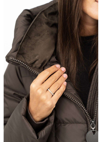 Коричневый зимний Пуховик аляска Lora Duvetti