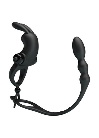 Насадка на член Vibration Penis Sleeve V Чорна - CherryLove LyBaile (282960672)