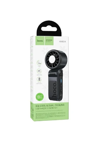 Портативний вентилятор Hoco HX604 3000 mAh складний ABS 144x55x37 мм Navy Blue No Brand (402178821)