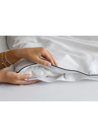 Комплект двоспальної постiльної бiлизни на гумці з кантом HYGG (368830715)