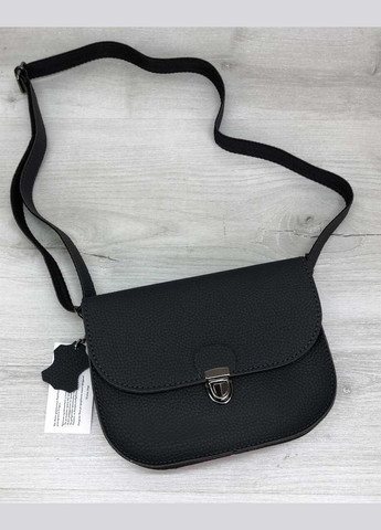 Молодежная кожаная сумка поясная/кроссбоди для девочек «Stacy» графитовая WeLassie (298921112)