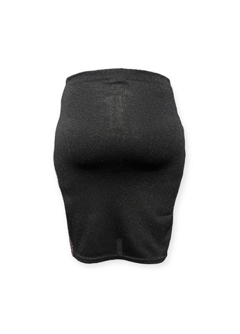 Черная повседневная однотонная юбка черный PrettyLittleThing