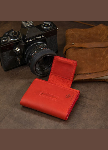 Жіночий гаманець з натуральної шкіри 11459 Червоний Grande Pelle (306882140)