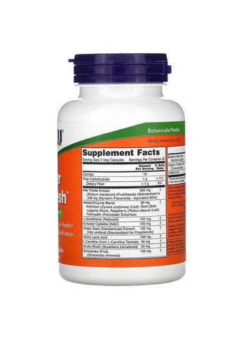 Пищевая добавка Liver Refresh 90 капсул Now Foods (361114029)