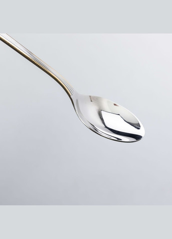 Набір столових ложок з нержавіючої сталі 6 штук, срібло з золотом Yiwu (324234928)