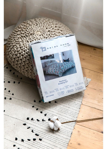 Двоспальний комплект постільної білизни з наволочками 50*70 см, 120 гр/м2 Маковий букет Білий з червоним (15090180215) ТЕП (364100080)