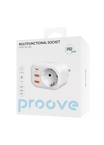 Многофункциональная розетка Multifunctional Socket PD01 Сетевой фильтр Proove (280876619)