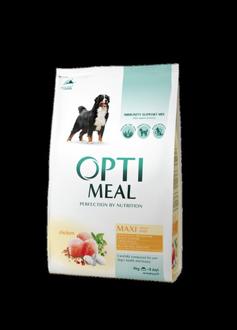 Сухий корм для собак великих порід з Курицею 4 кг ОПТІМІЛ Optimeal (278307860)