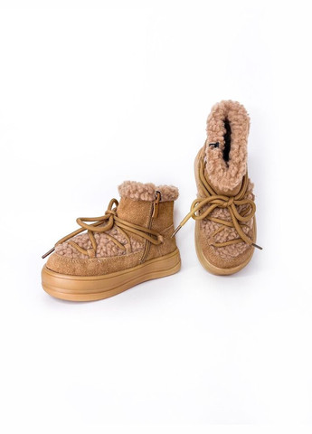 Коричневые зимние угги/аггсы 21 г 14 см коричневый артикул з244 Lilin