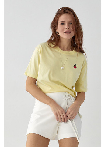 Футболка з вишитими вишеньками Lurex Футболка - (370393355)