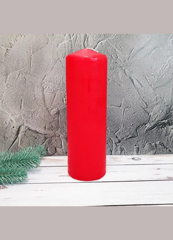 Свічка столова циліндр sw60/150-030 Червонй Bispol (315348680)