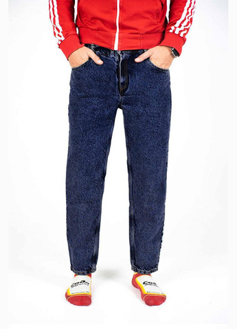 Синие демисезонные брюки джинсы момы Custom Wear