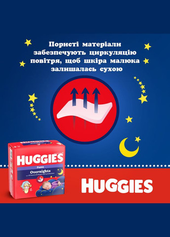 Подгузники-трусики Overnight 4 (9-14 кг), 26 шт. Huggies 2661901 (327223455)