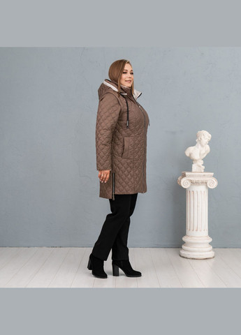 Коричнева демісезонна демісезонна жіноча куртка жилетка SK