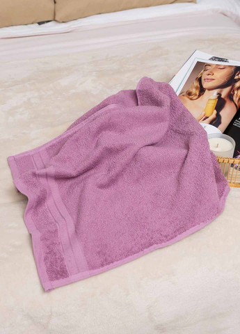 Полотенце лицевое махровое 90х50 см Homedec однотонный сливовый