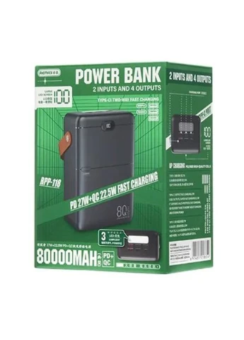 Пауэрбанк DX RPP-118 Повербанк 80000 Портативные зарядные устройства Powerbank Power bank Повербанки hjk Remax (374320552)