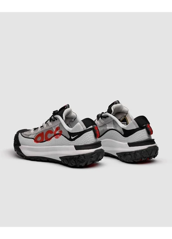 Сірі кросівки чоловічі nike acg mountain fly 2 low grey/red найк асж маунс флай сірі демісезон No Brand