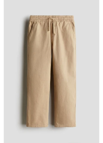 Бежевые брюки H&M