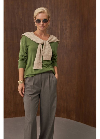 Оливковый демисезонный свитер Triko Bakh