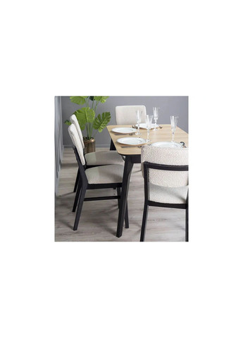 Стілець Комбо венге масив дерева 550x440x880 тканина бежева Prestol (352267849)