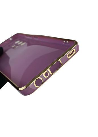 Чехол для Galaxy A52 4G SM-A525 с защитой камеры с золотой окантовкой на самсунг а52 черничный gs1 Samsung (366227856)