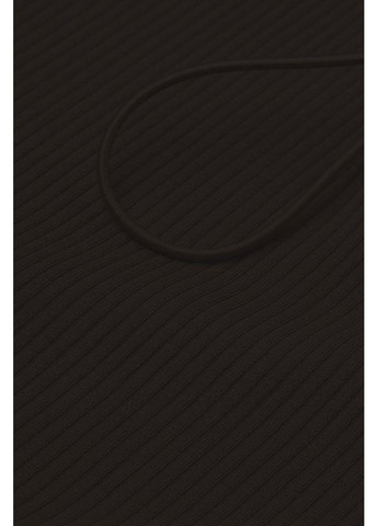 Черное платье H&M однотонное