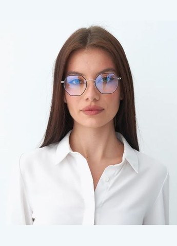 Женские очки для восьмиугольника тренд -2.50 Антиблик БлюБлокер Fabia Monti (341136737)