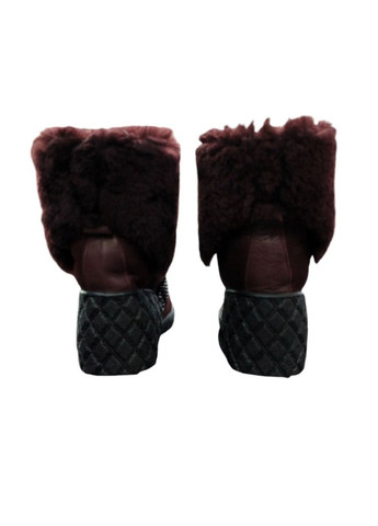 Зимние зимние женские высокие сапоги 37 (23,5 см) на цигейки казаки Sherlock Soon с цепочками